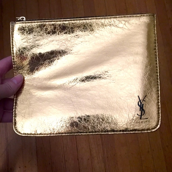 YSL Beauté Gold Clutch - Picture 2 of 6